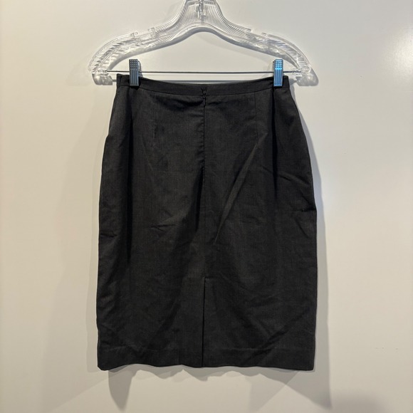 Brooks Brothers 346 Grey Stretch Wool Pencil Skirt Career Womens Size 2 - Picture 5 of 7